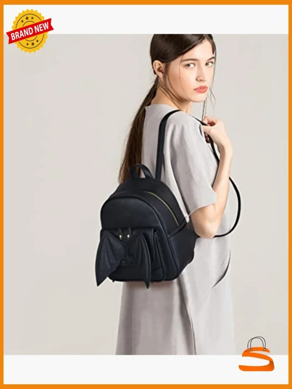Gothic Bat Backpack Mini Leather Wings Satchel Travel Daypack